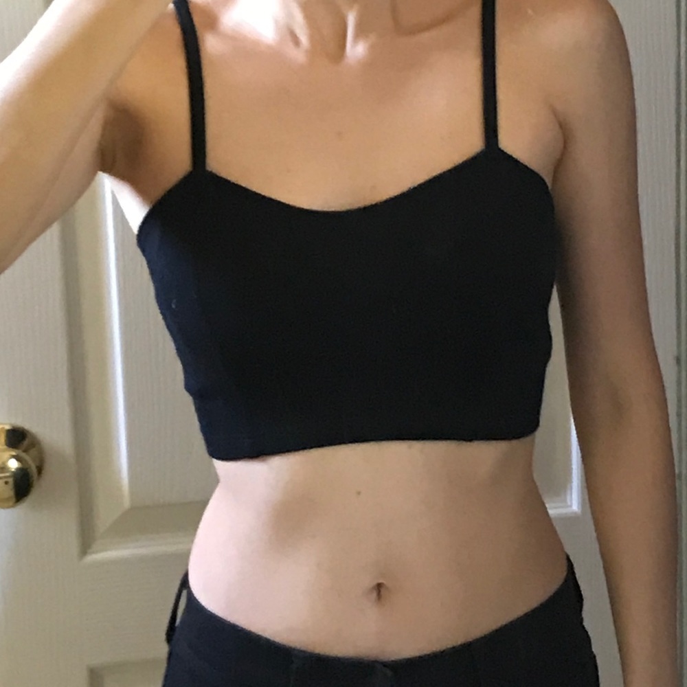 black crop top